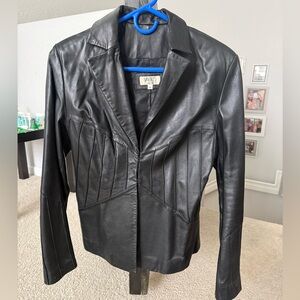 Vakko Black Leather Jacket